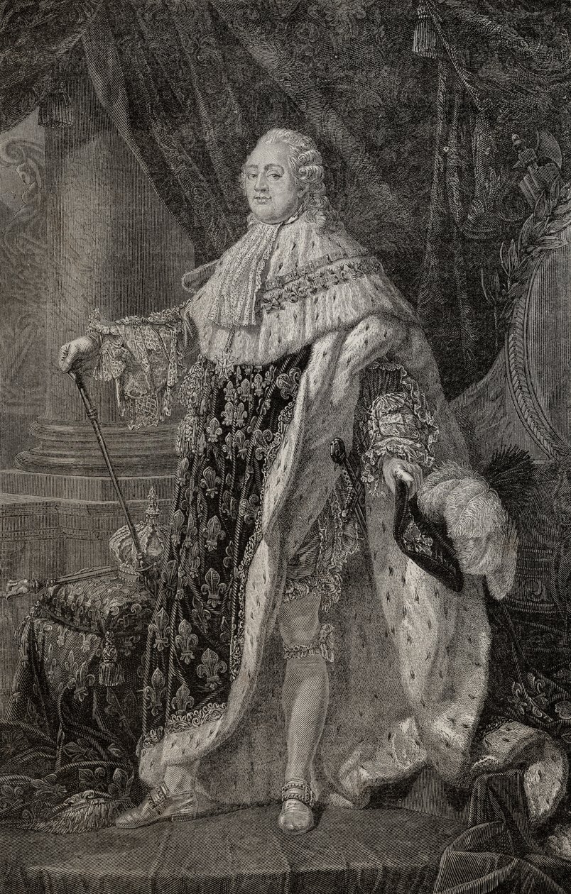 Porträt von Ludwig XVI. (1754-93) von Antoine François Callet