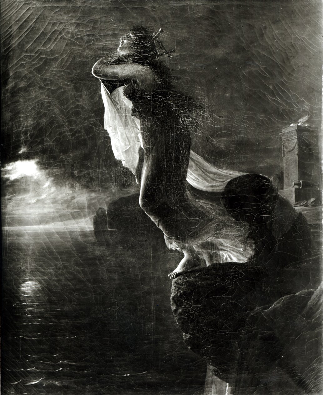 Sappho und Leucade, auch bekannt als Der Tod von Sappho von Antoine Jean Gros