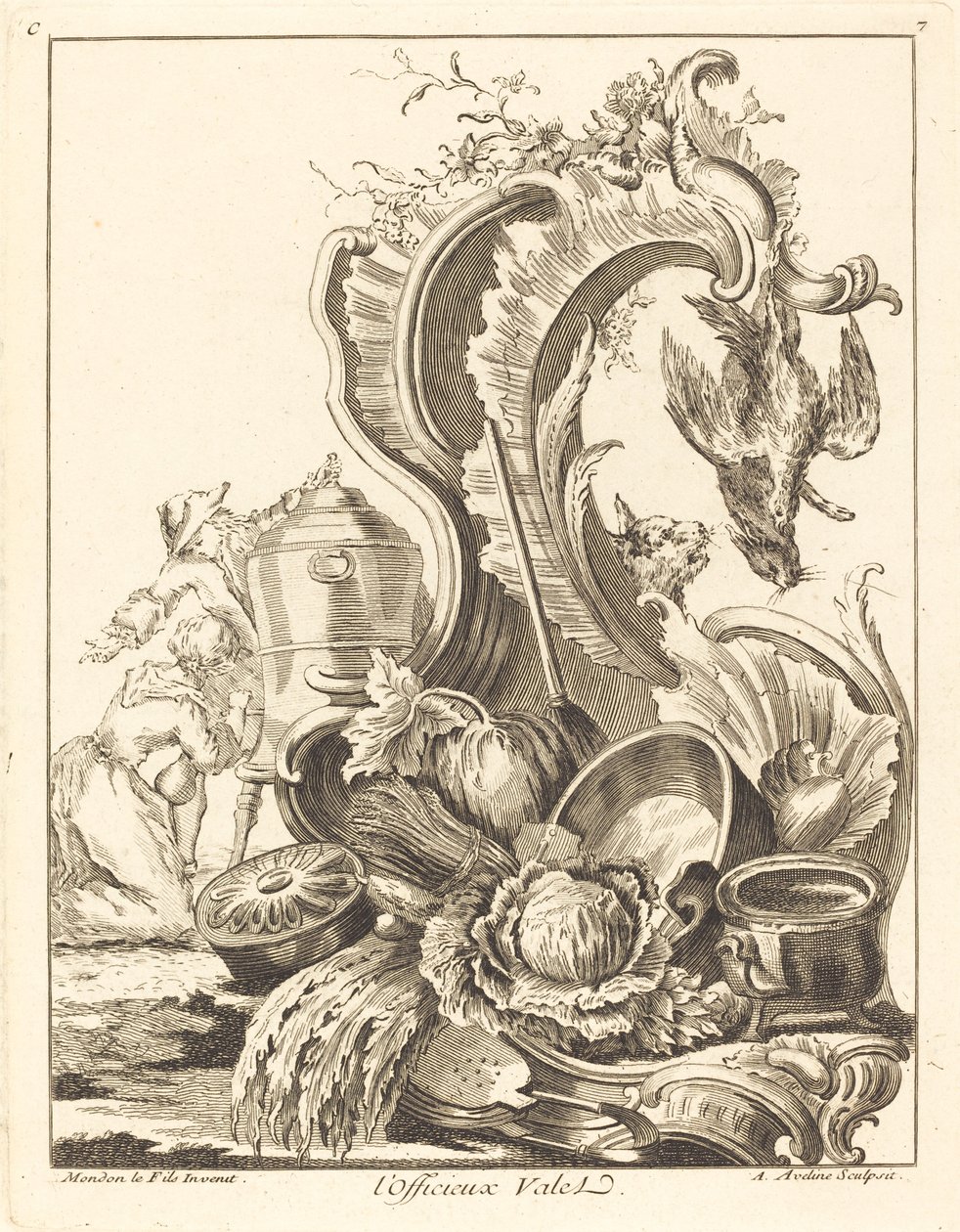 Der dienstbare Diener, 1736 von Antoine Aveline