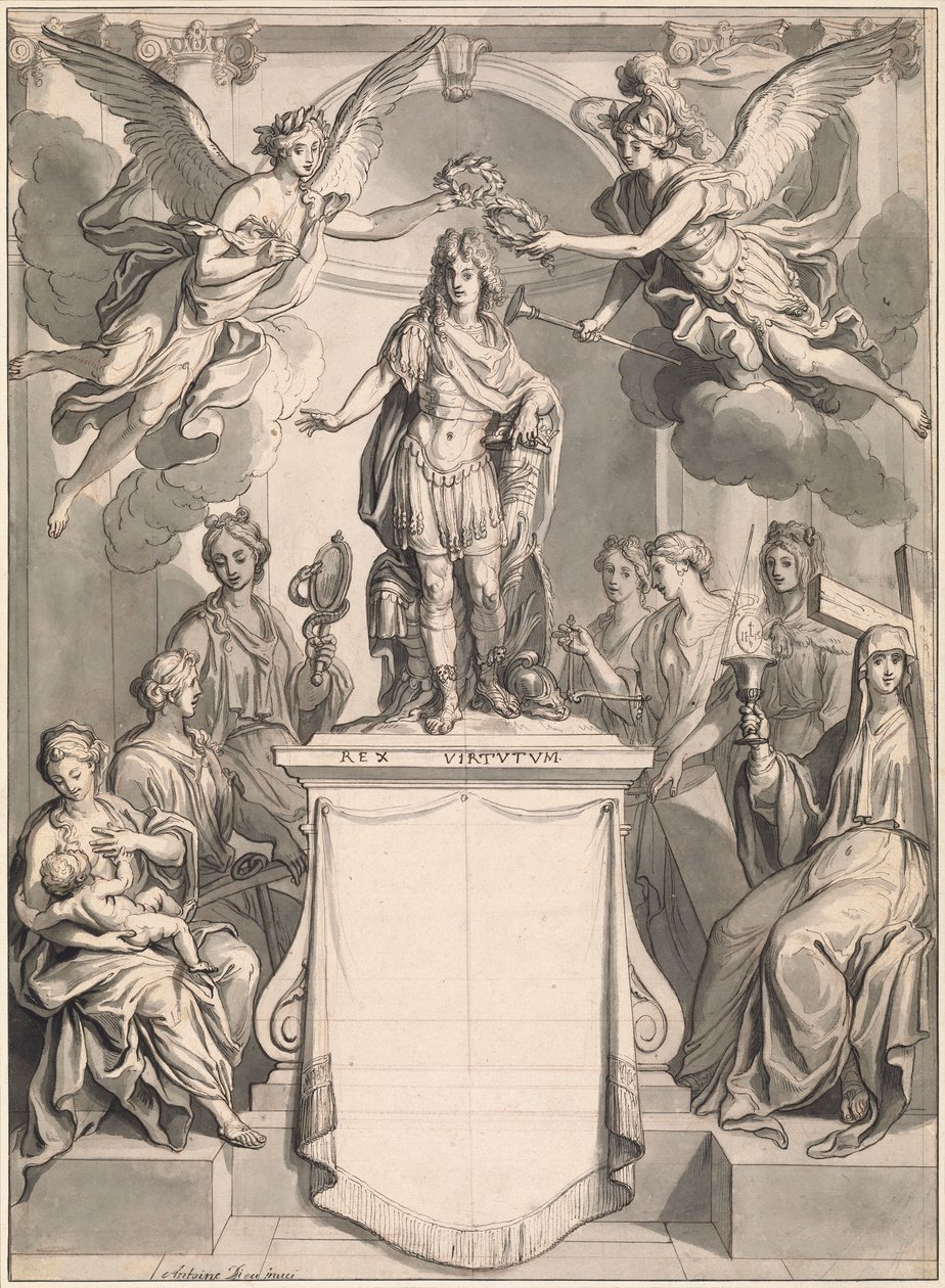 Entwurf für ein Frontispiz von Antoine Dieu