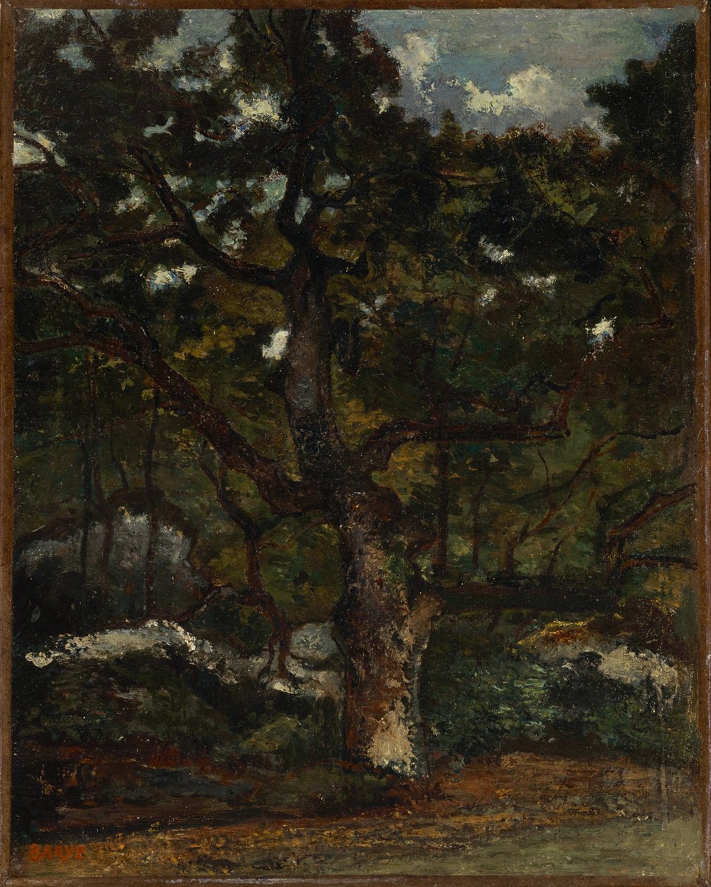 Partie im Wald von Fontainebleau von Antoine Louis Barye