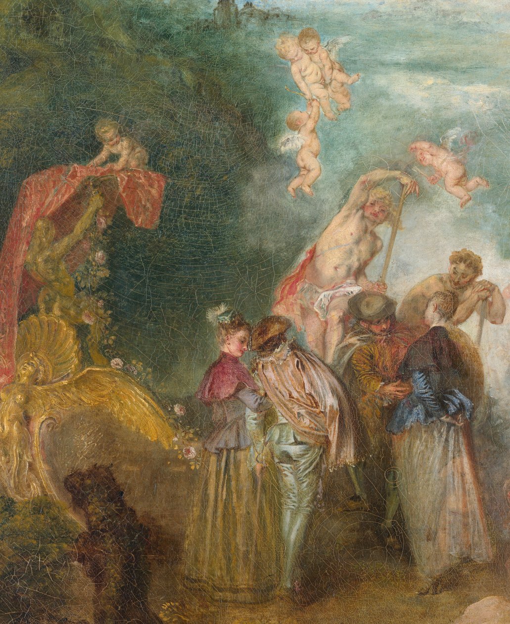 Pilgerfahrt zur Insel Kythera (1717) von Jean Antoine Watteau