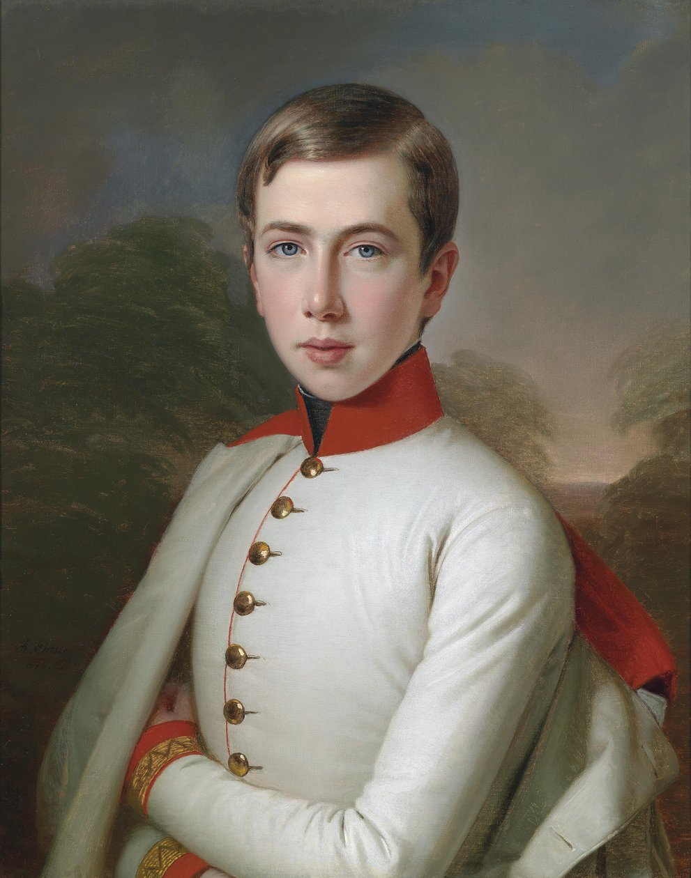 Erzherzog Karl Ludwig von Österreich (1833-1896) im Alter von 15 Jahren von Anton Einsle