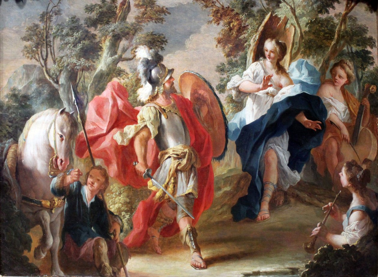 Rinaldo und Armida im Zauberwald von Anton Kern