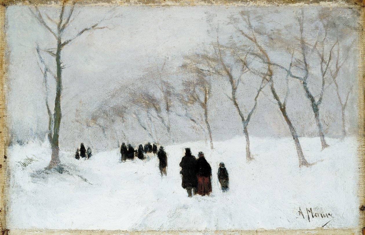 Schneesturm von Anton Mauve