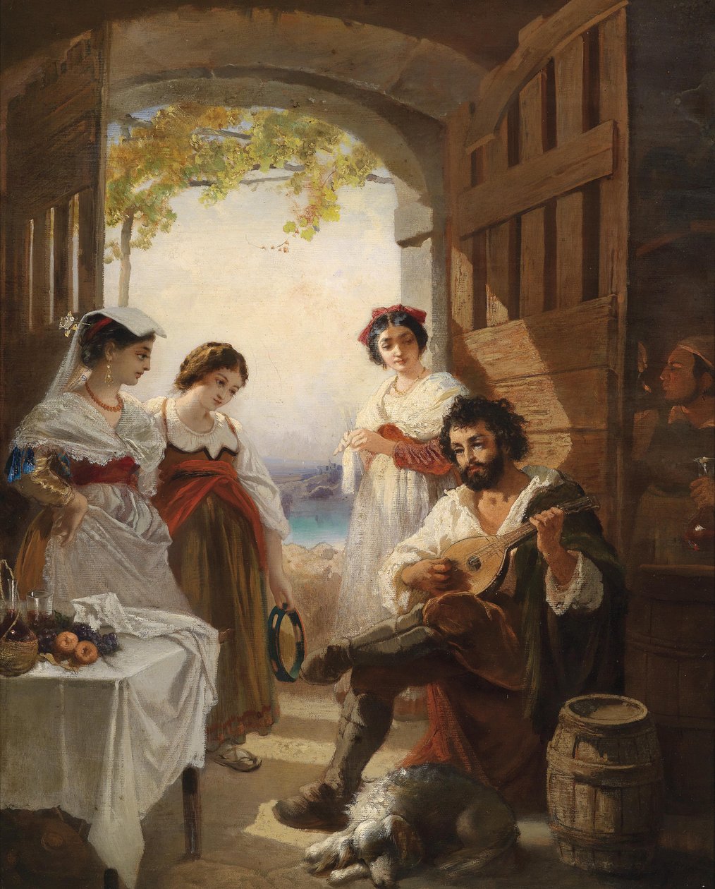 Neapolitanische Schenke von Anton Romako