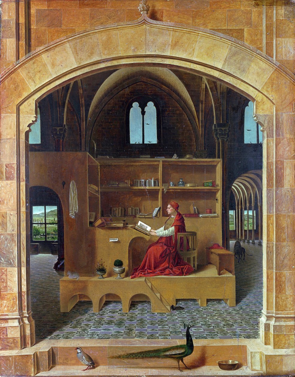 Der heilige Hieronymus in seinem Studierzimmer von Antonello da Messina