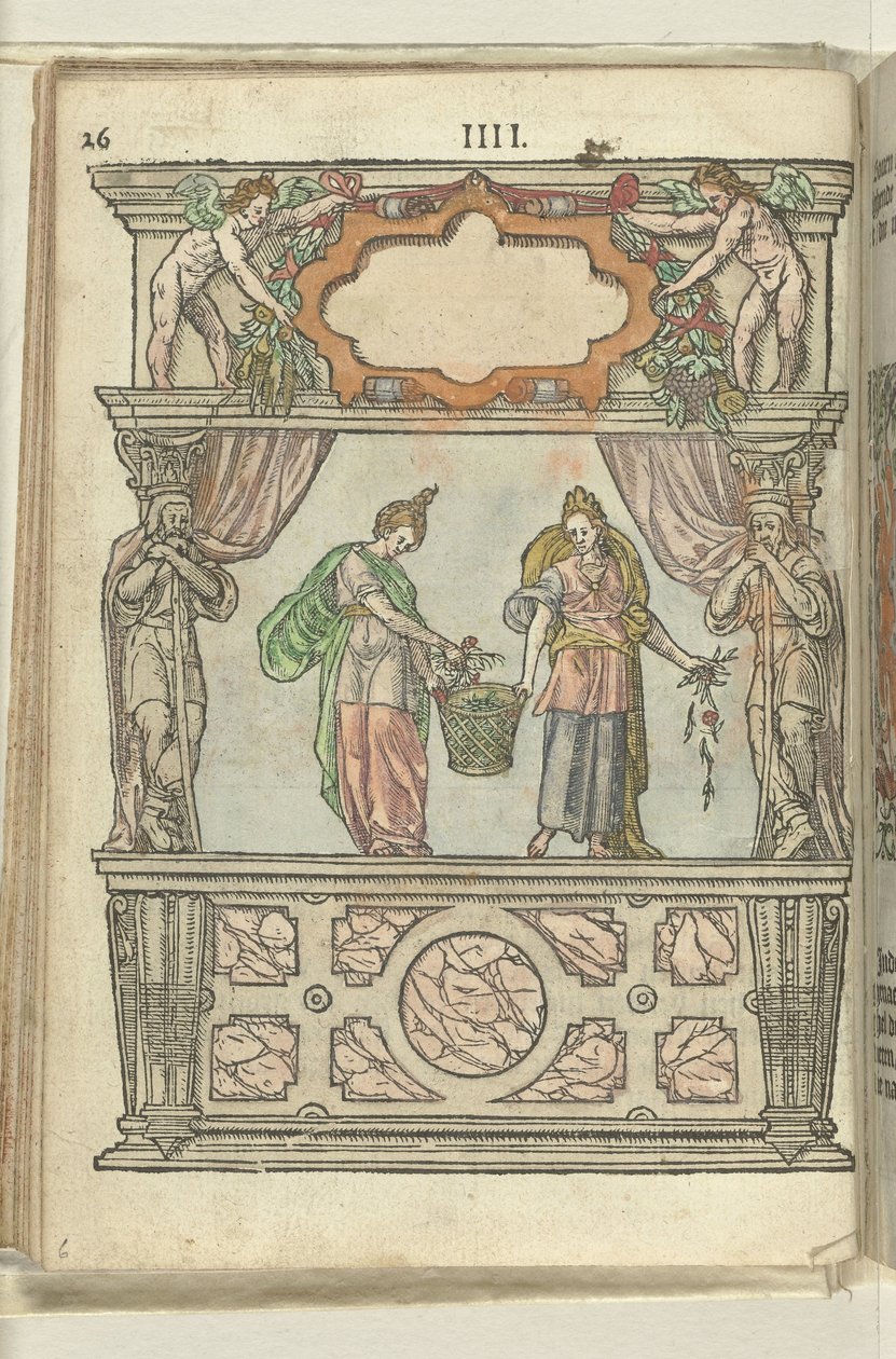 Szene mit Hebe und Voluptas, 1578 von Antoni van Leest