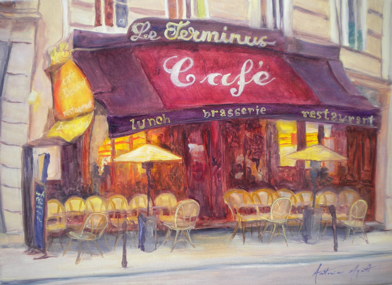 Café le Terminus, 2010 von Antonia Myatt