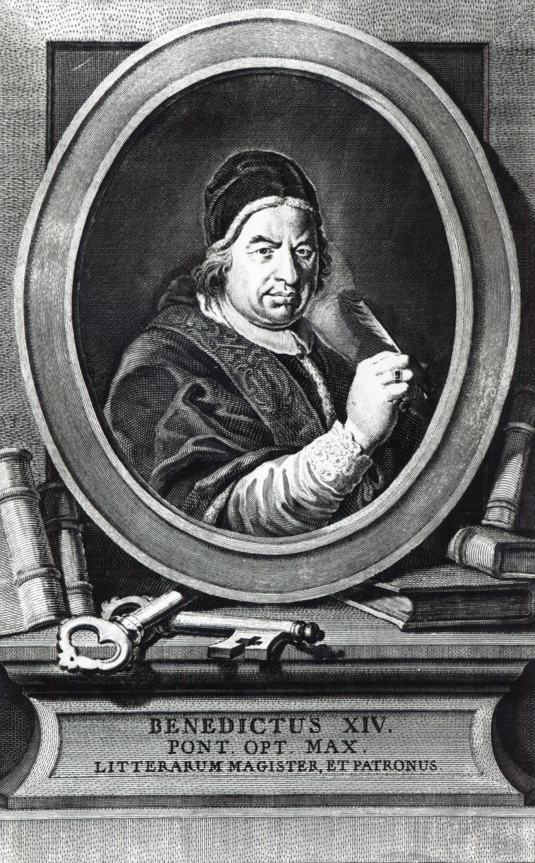 Papst Benedikt XIV. von Antonio Baratti