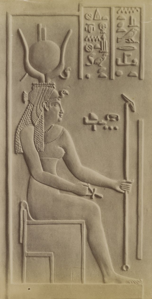Isis, Tempel in Dendera von Antonio Beato