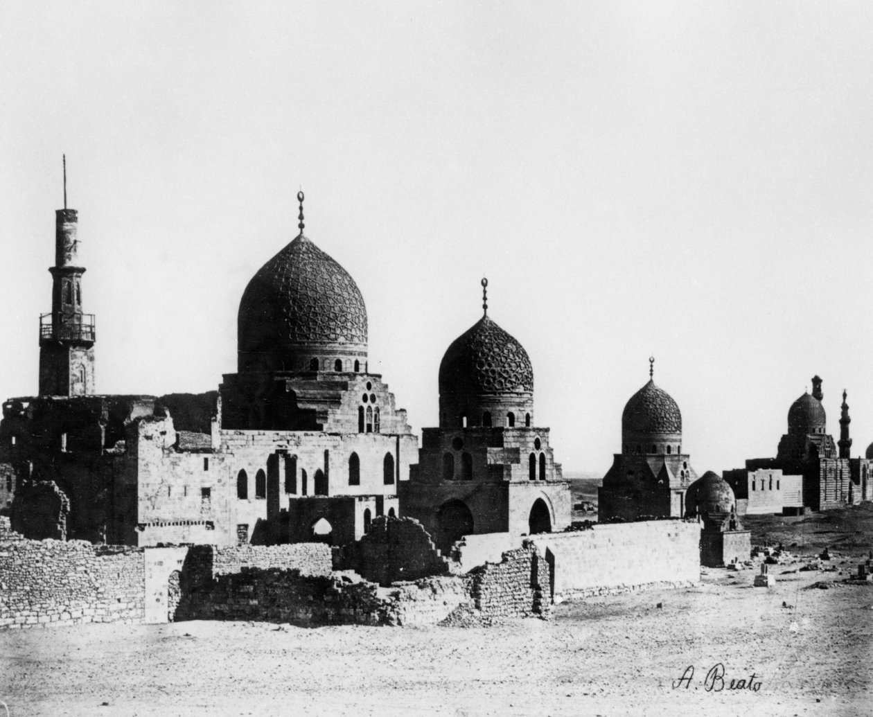 Moschee, Ägypten, 1862 von Antonio Beato