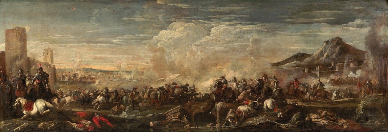 Schlachtenszene von Antonio Calza