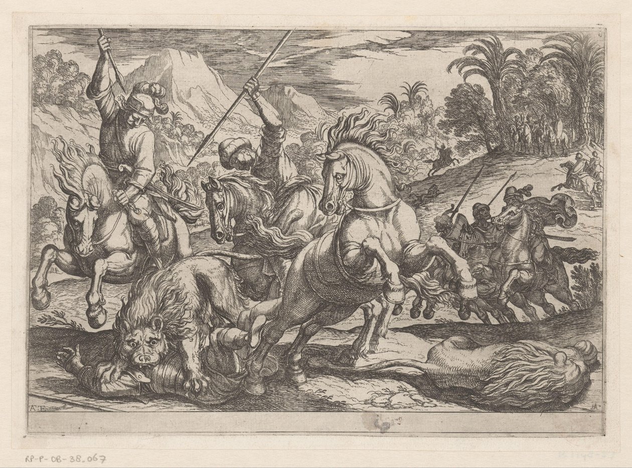 Löwenjagd von Antonio Tempesta