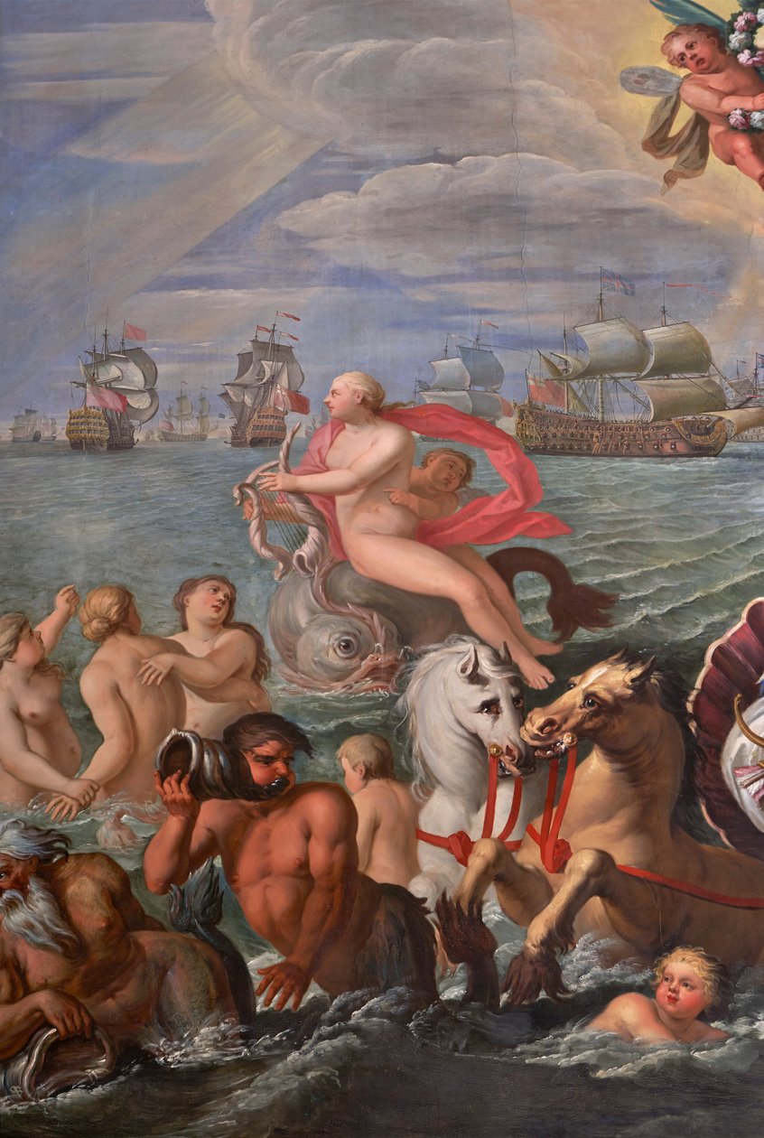Detail aus dem Zeichensaal der Königin von Antonio Verrio