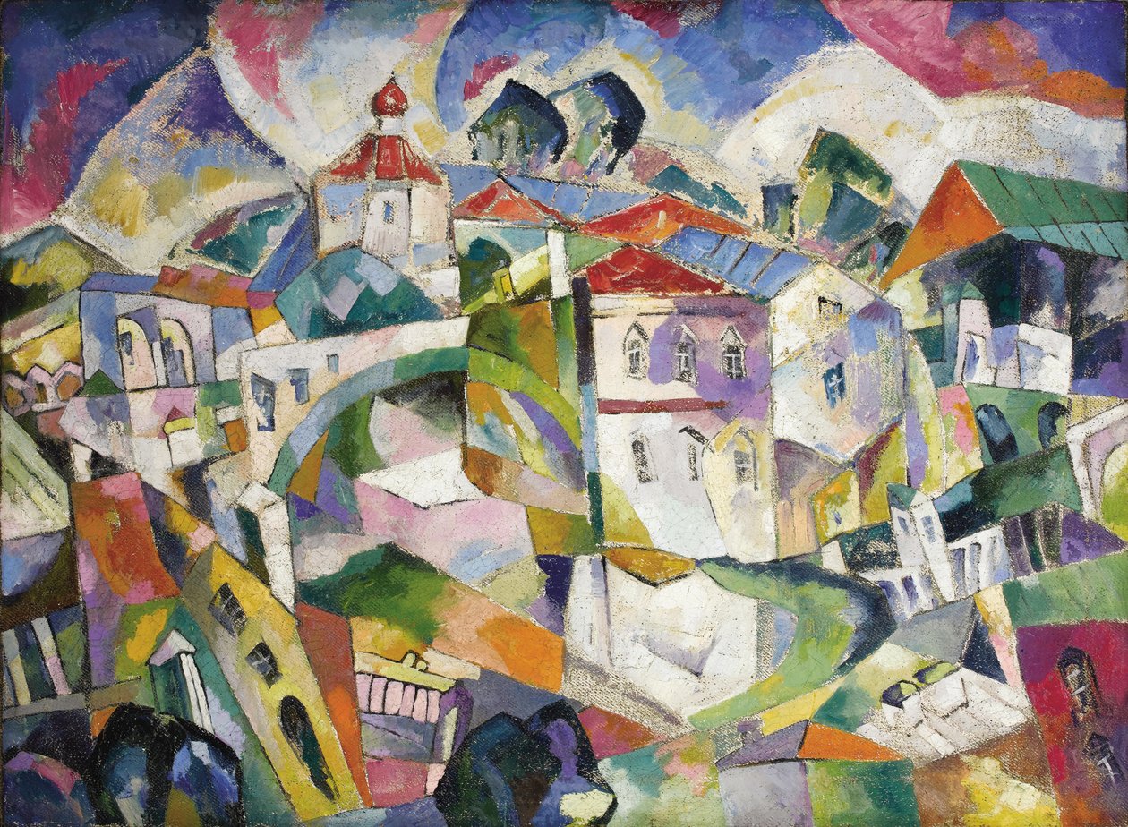 Kubistische Stadtlandschaft, 1910er Jahre von Aristarkh Vasilievic Lentulov