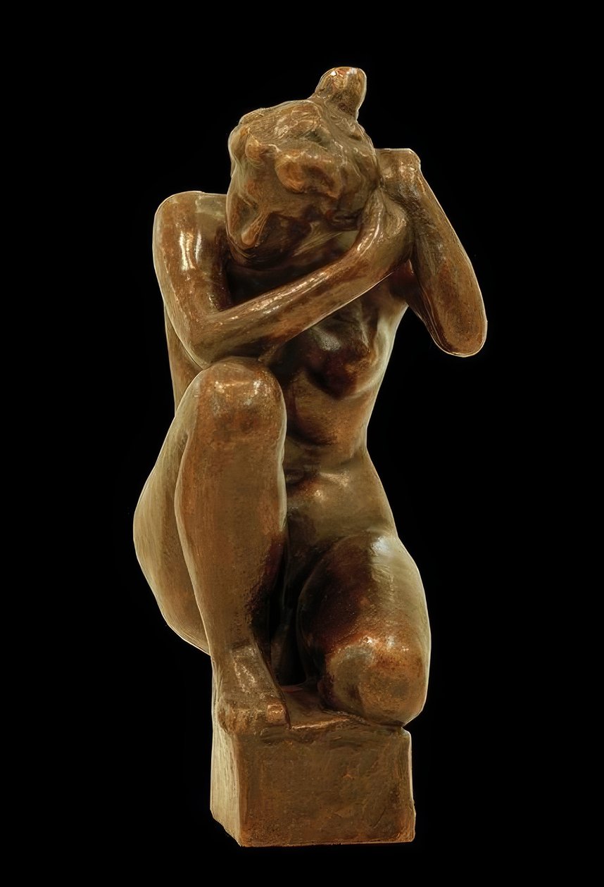 Junges Mädchen hockend von Aristide Maillol
