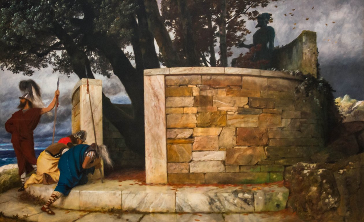 Das Heiligtum des Herkules von Arnold Böcklin