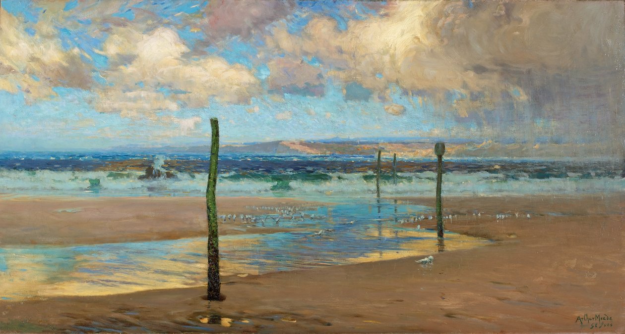 Eine windgepeitschte Küste, 1903 von Arthur Meade