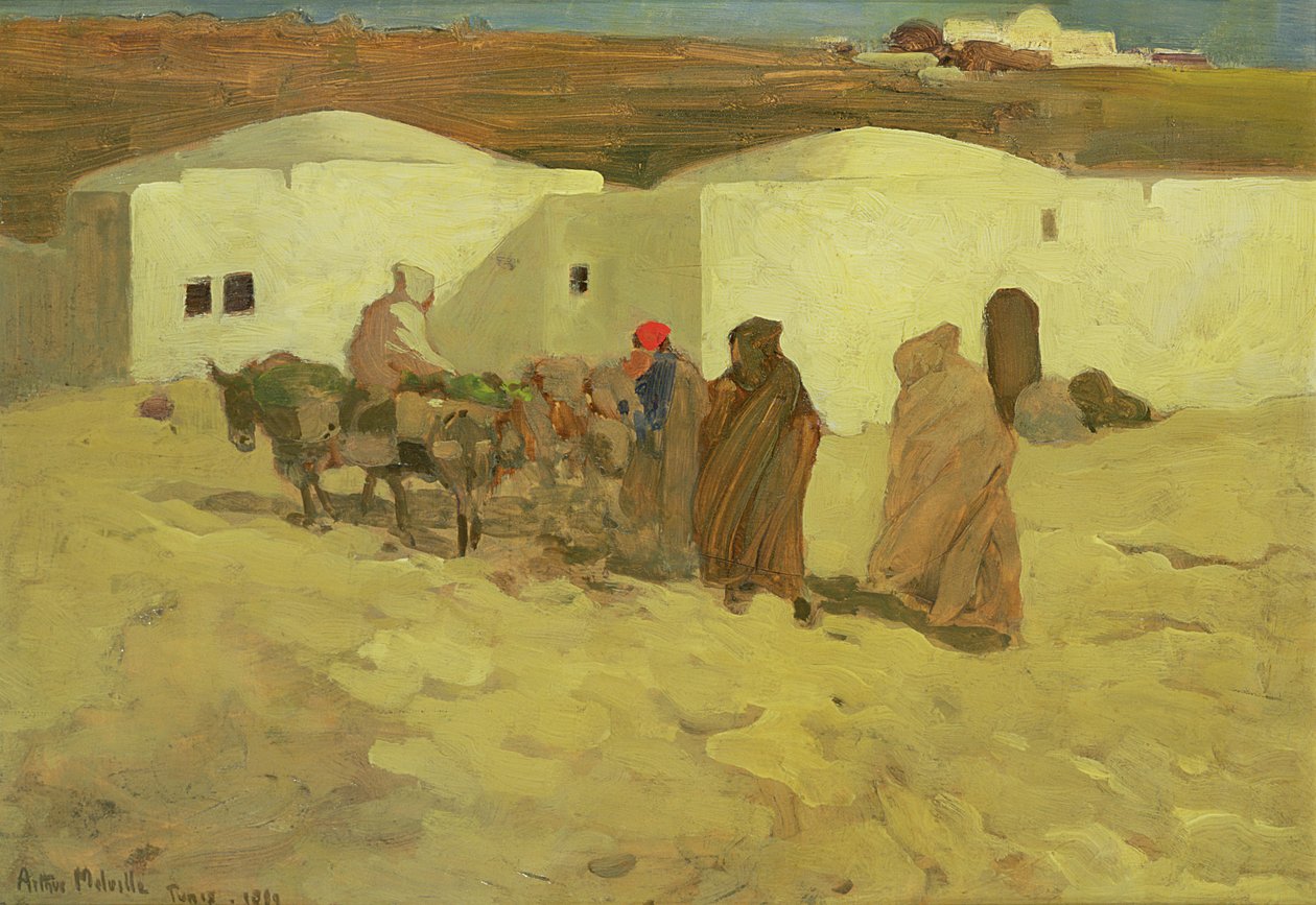 Eine Szene in Tunis, 1899 von Arthur Melville