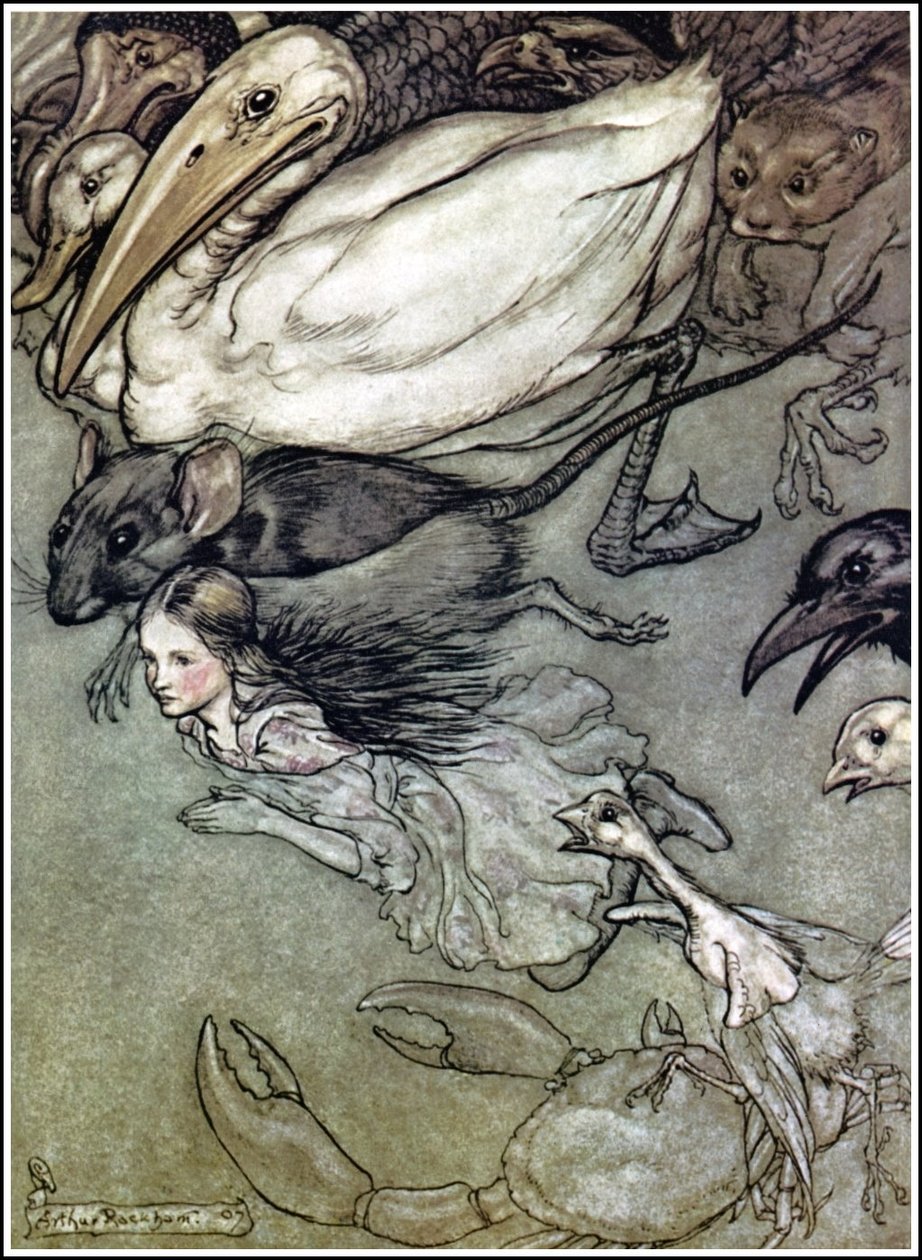 Alice im Wunderland - Der Tränensee von Arthur Rackham