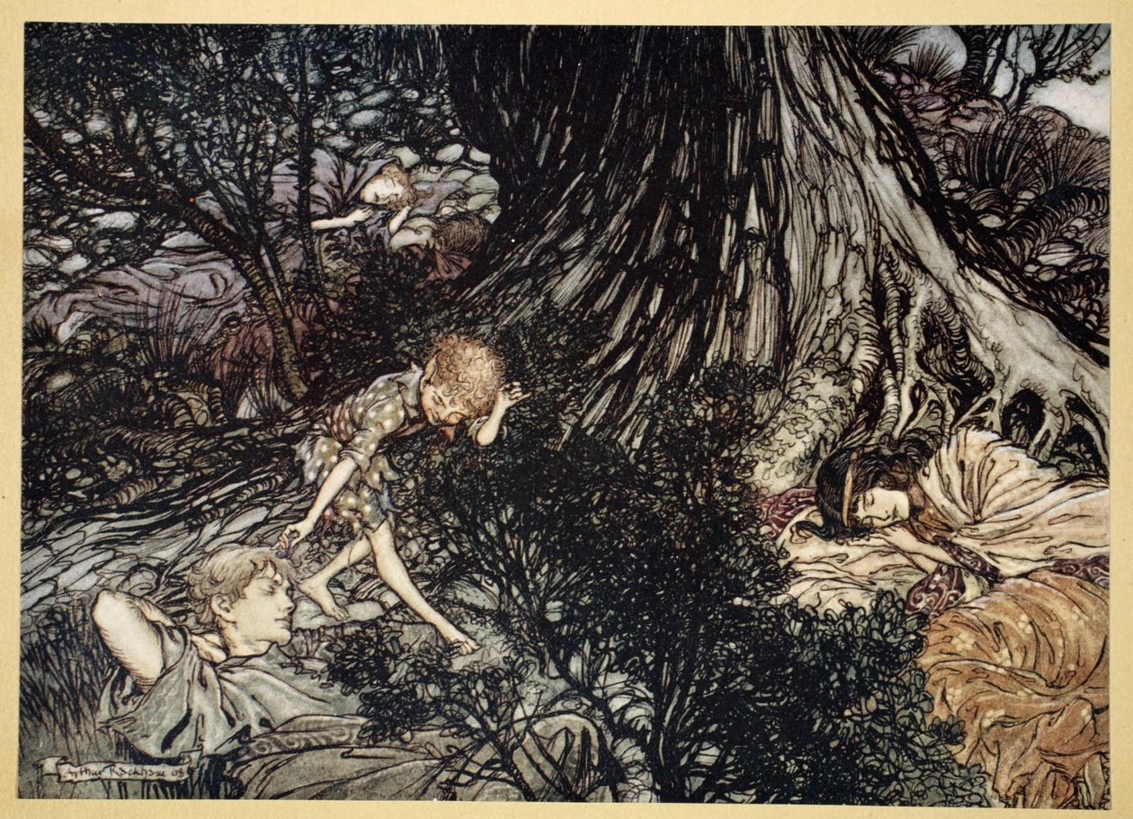 Auf dem Boden Schlaf gut: Ich werde anwenden Auf dein Auge, Sanfter Liebhaber, Heilmittel, Illustration aus 