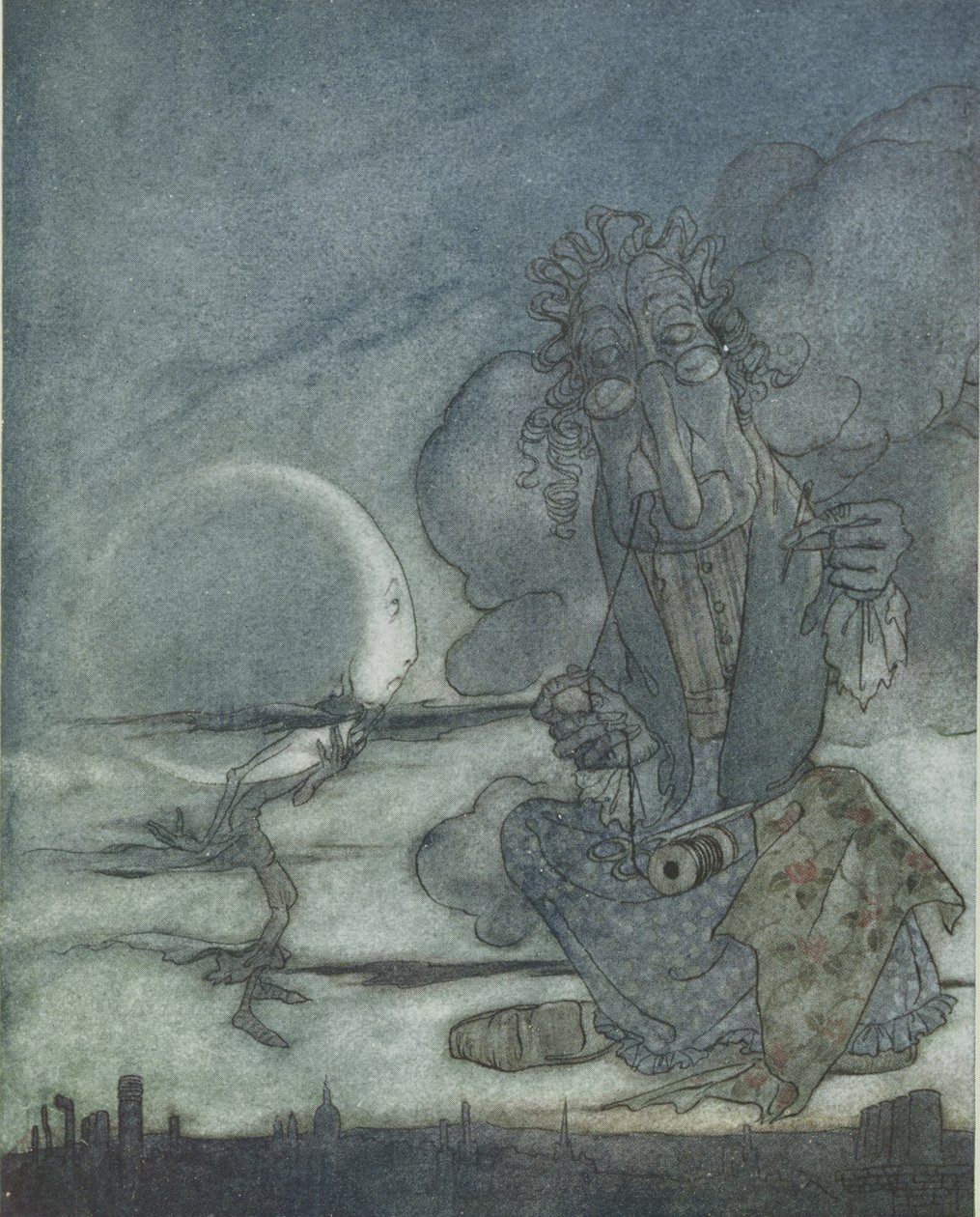 Der Mond und ihre Mutter, Illustration aus 