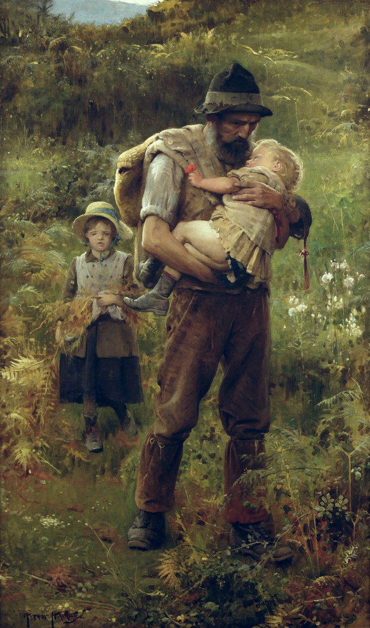 Eine schwere Last von Arthur Hacker