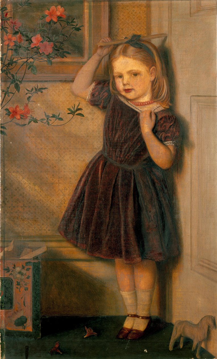 Cecily Ursula, drei Jahre alt, ausgestellt 1867 von Arthur Hughes