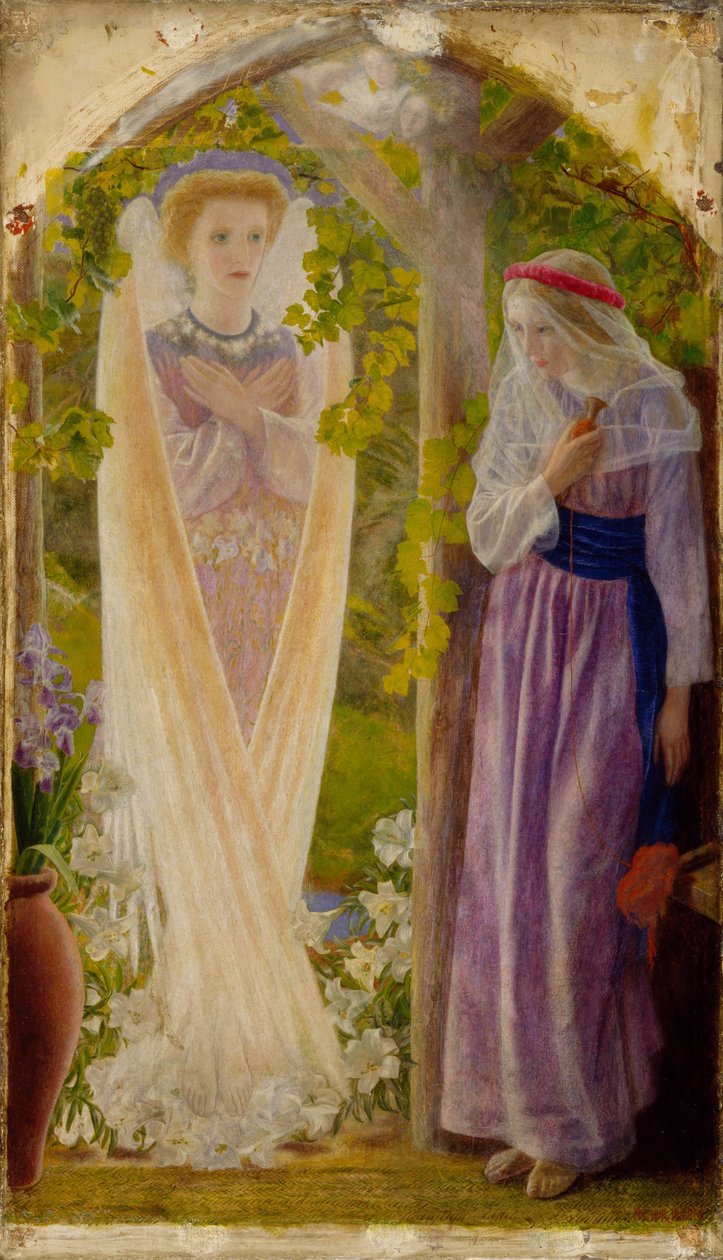 Die Verkündigung, 1858 von Arthur Hughes