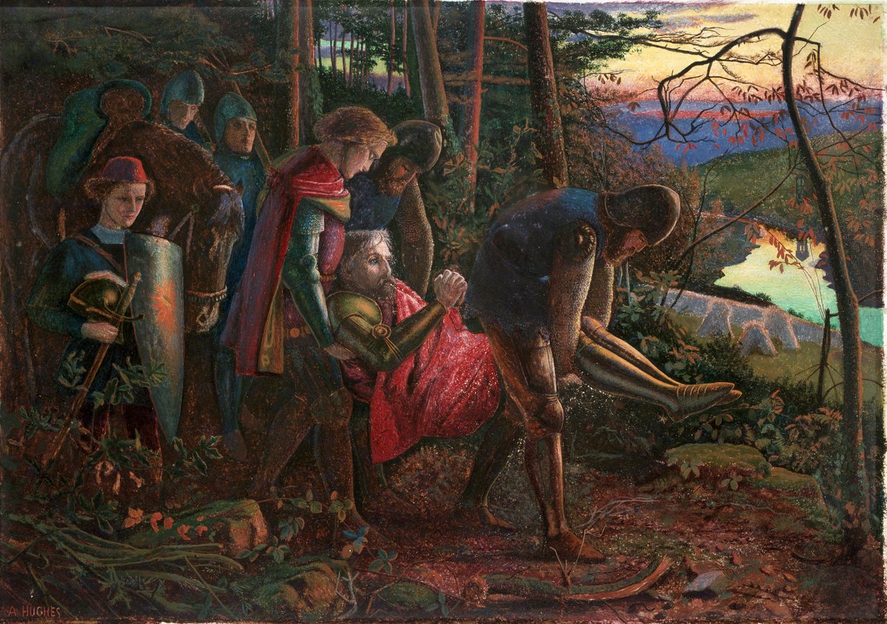 Der Ritter der Sonne, 1860-1861 von Arthur Hughes