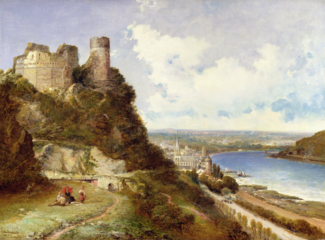 Burg Oberwesel und Schönburg am Rhein, Deutschland von Arthur Joseph Meadows