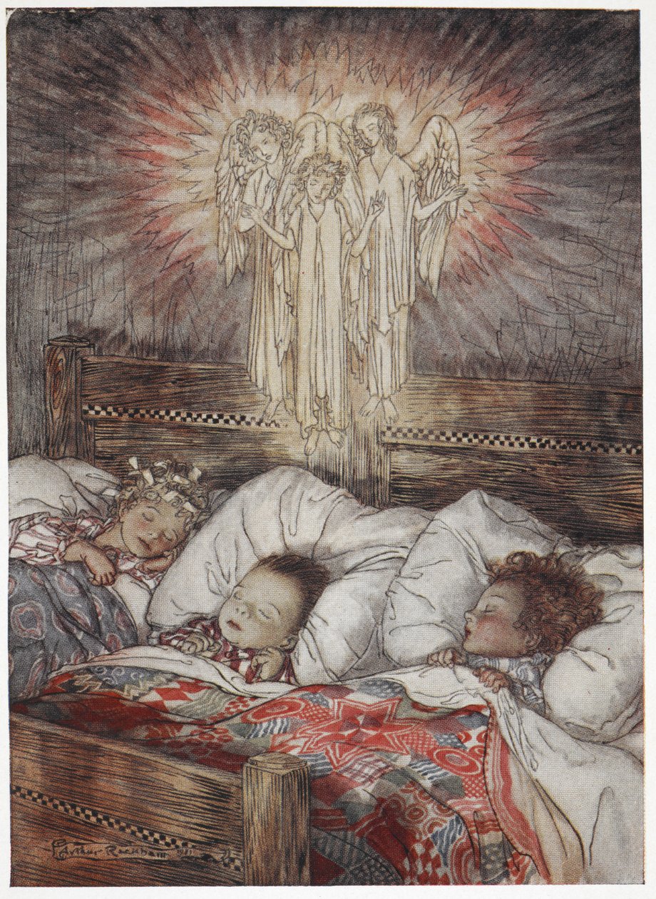 Schlafende und träumende Kinder von Arthur Rackham
