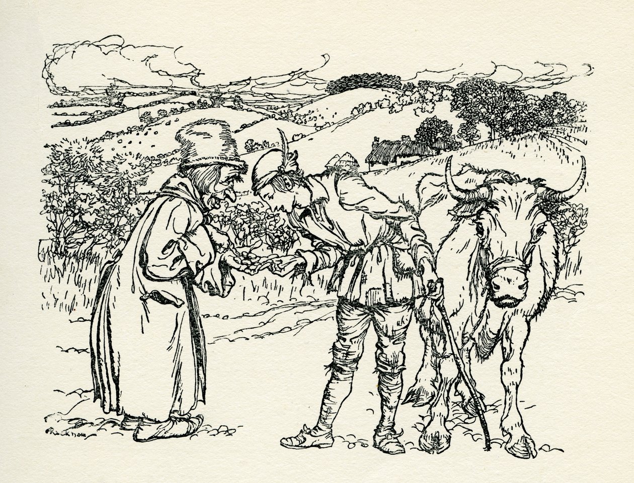 Jack und die Bohnenranke von Arthur Rackham