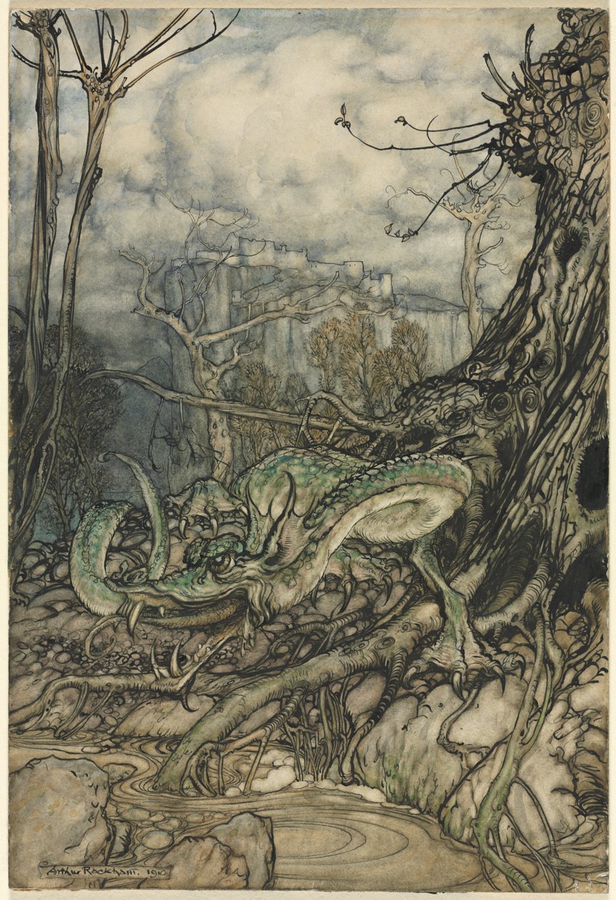 Der grüne Drache von Arthur Rackham