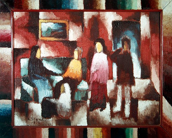 Innenraum, 1918 von Arthur Segal