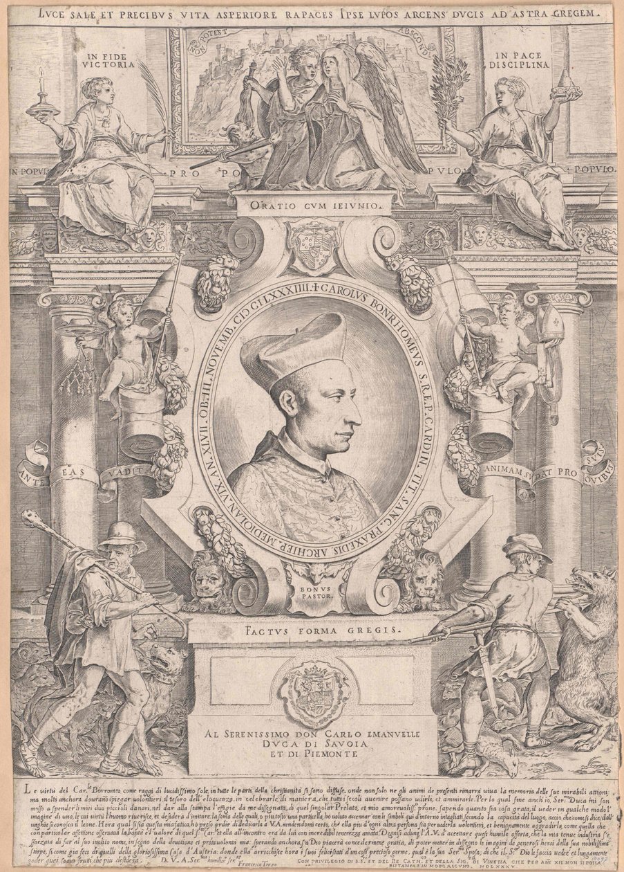 Carlo Borromeo (Druck) von Artist Unknown