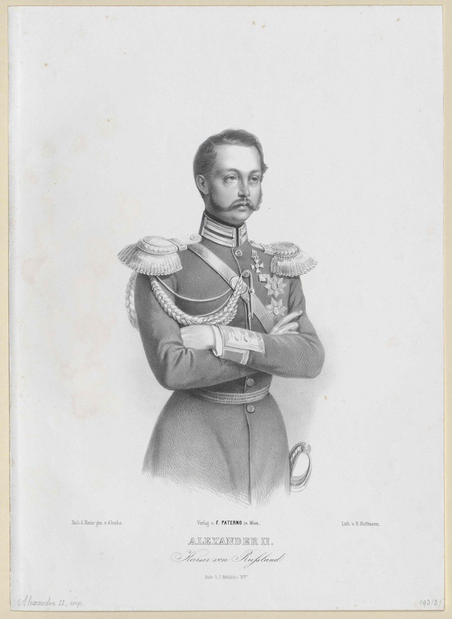 Kaiser von Russland Alexander II. von Artist Unknown