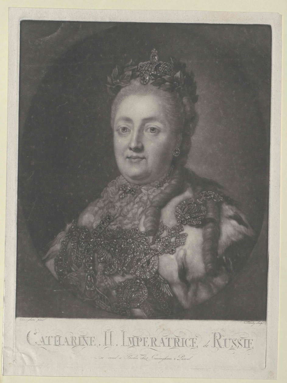 Kaiserin von Russland Katharina II von Artist Unknown