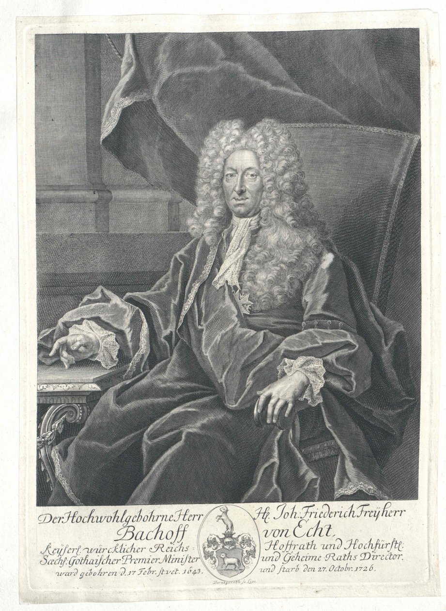 Johann Friedrich Baron Bachoff von Lebhaft von Artist Unknown