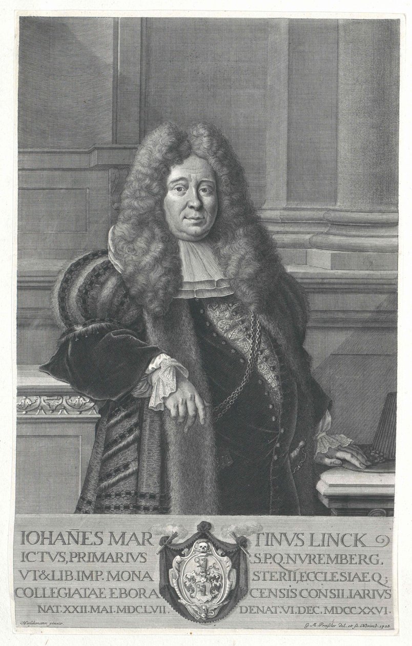 Johann Martin Linck von Artist Unknown