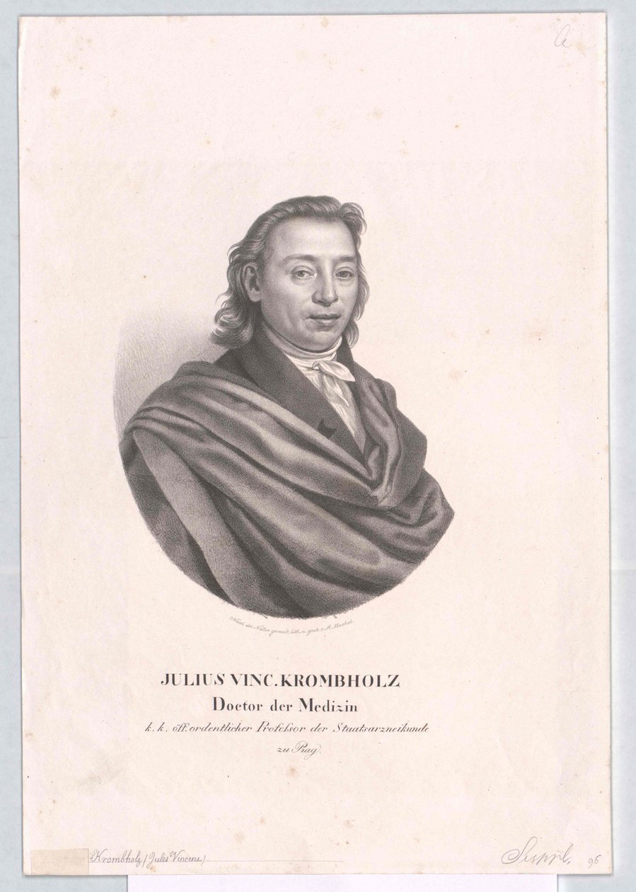 Julius Vincenz von Krombholz von Artist Unknown