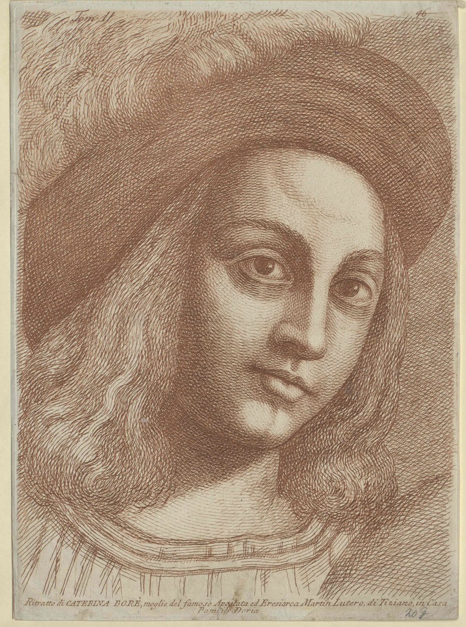 Katharina von Bora (Druck) von Artist Unknown