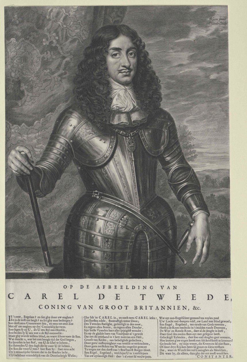 König von England Karl II. von Artist Unknown