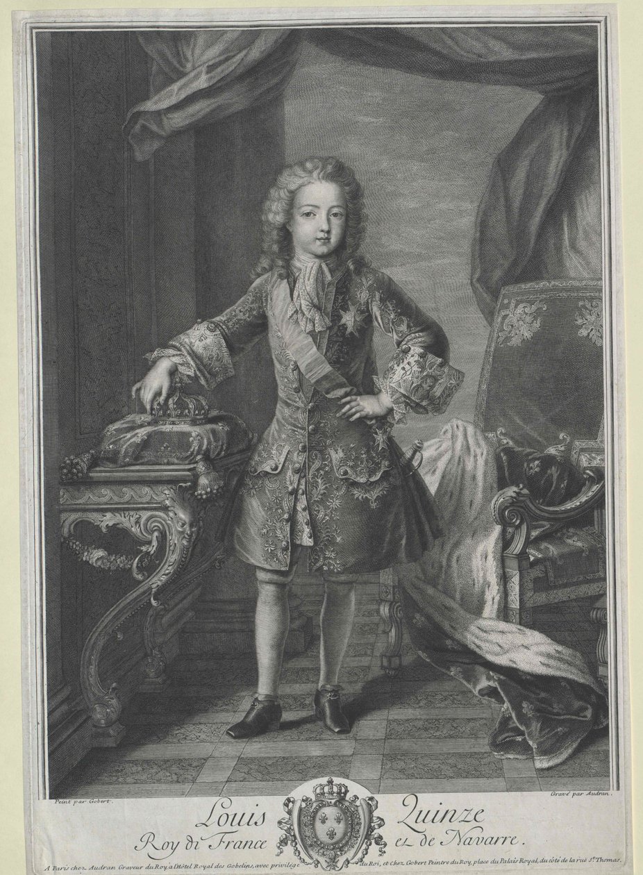 König von Frankreich Ludwig XV von Artist Unknown