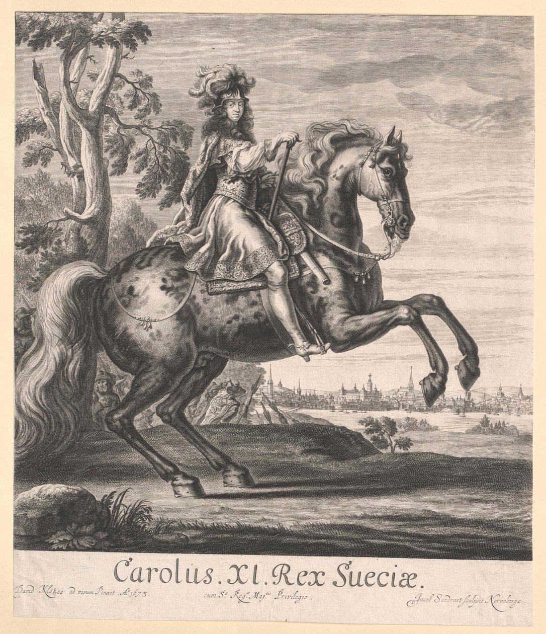 König von Schweden Karl XI. von Artist Unknown