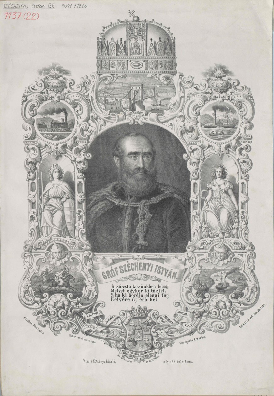 Stephan Graf Széchenyi und Felsoe-Vidék von Artist Unknown