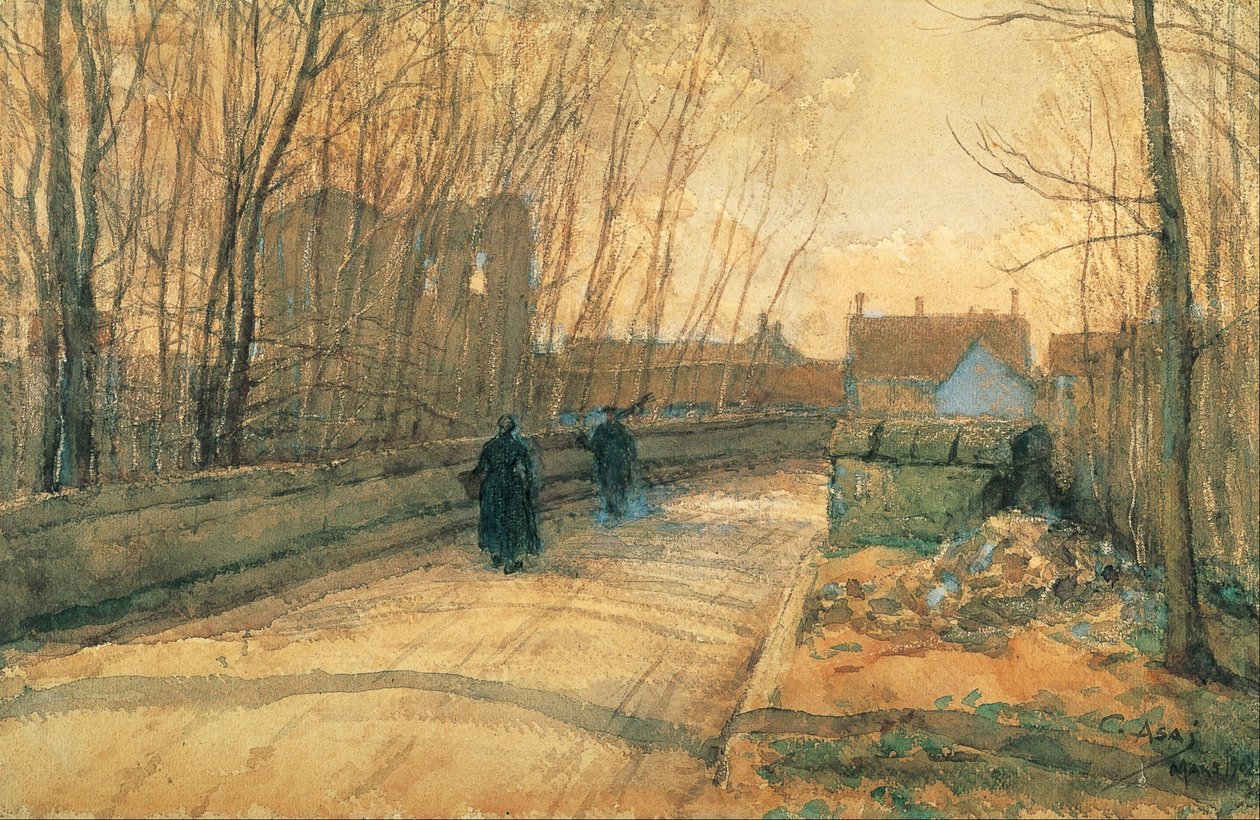 Brücke in Grez-sur-Loing von Asai Chu