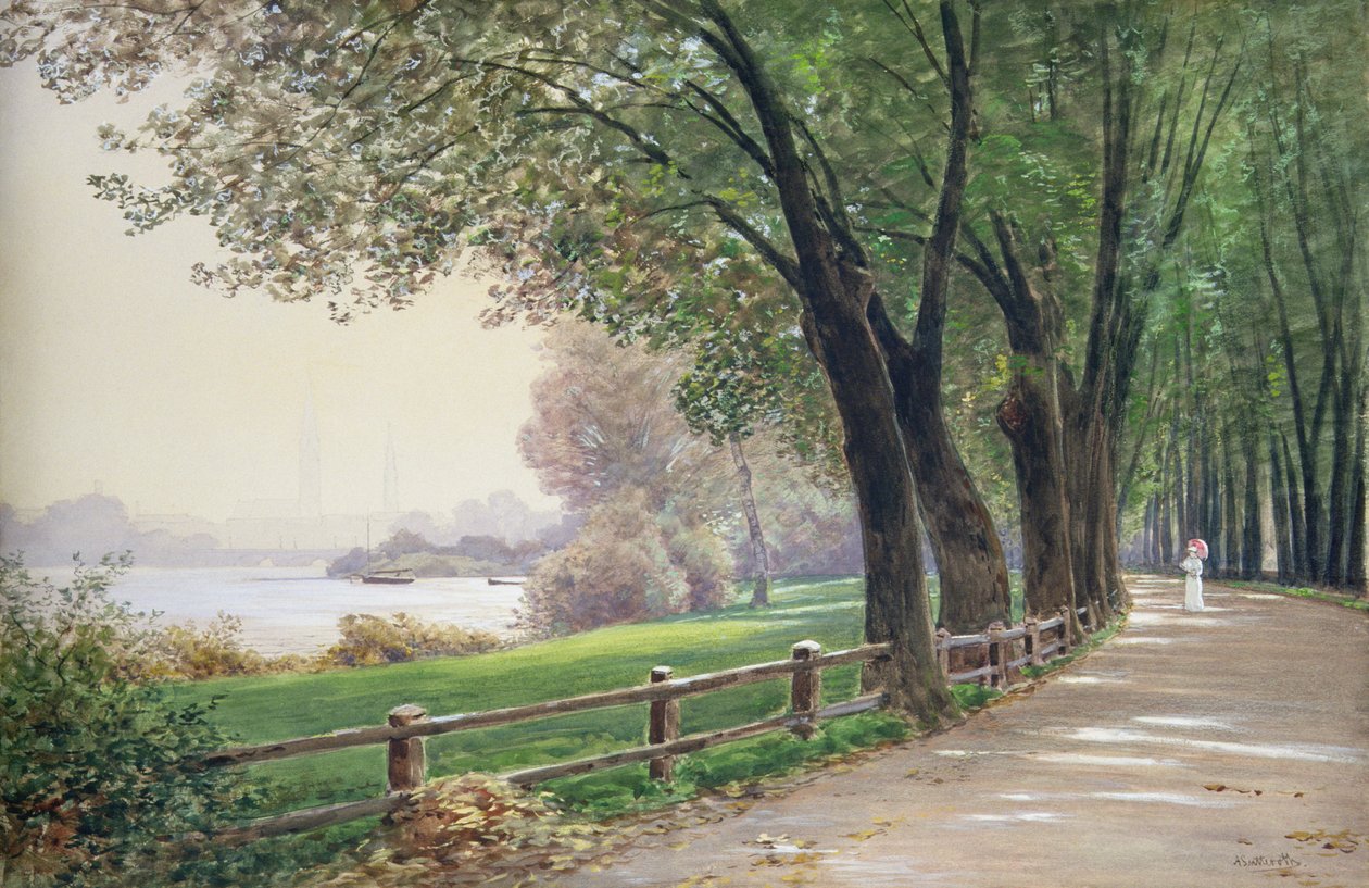 Die Fontenay in Hamburg von Ascan Lutteroth