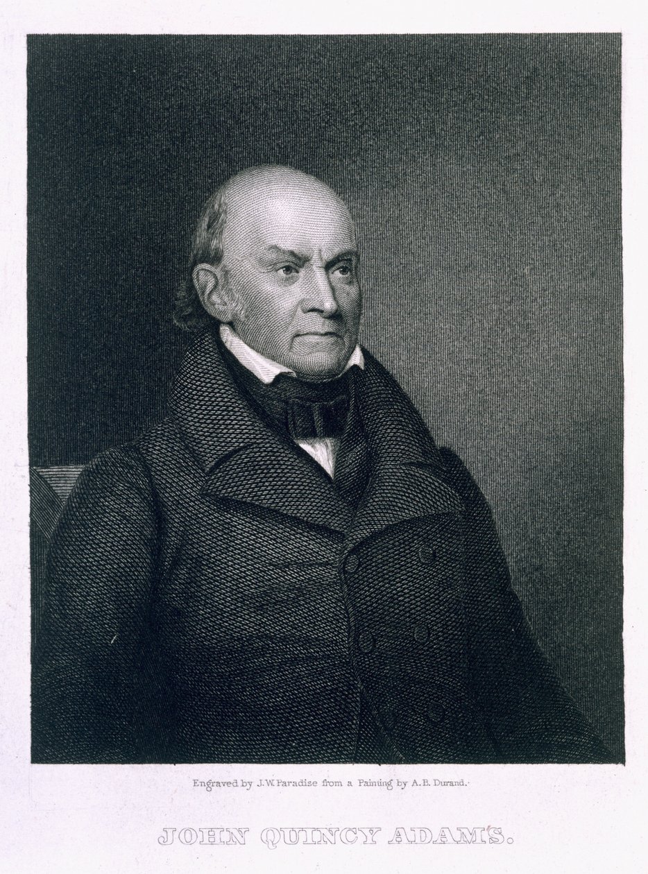 John Quincy Adams, graviert von John Wesley Paradise (1809-62) von Asher Brown Durand